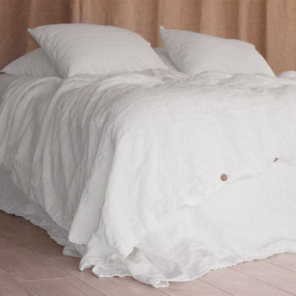 Natural French Linen - White