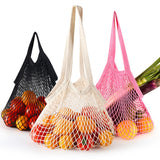 Reusable Cotton Mesh Grocery Bags