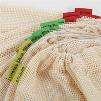 Organic Cotton Mesh Reusable Produce Bags - Multi-Packs