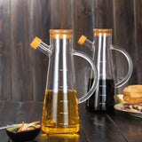 Bamboo Lid & Glass Oil Pourer