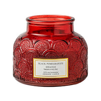 Embossed Glass Scented Soy Wax Candle