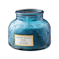 Embossed Glass Scented Soy Wax Candle