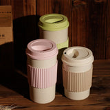 Eco-friendly Wheat Fiber Reusable Coffee Mug - 3 sizes