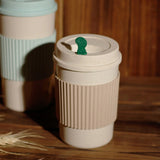 Eco-friendly Wheat Fiber Reusable Coffee Mug - 3 sizes