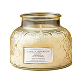 Embossed Glass Scented Soy Wax Candle