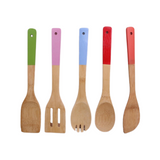 5PCS Bamboo Cooking Utensils