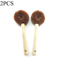 2PCS Coconut Fiber Dish Brush