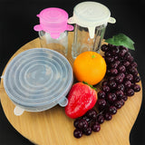 6PCS Set Silicone Stretch Lids 