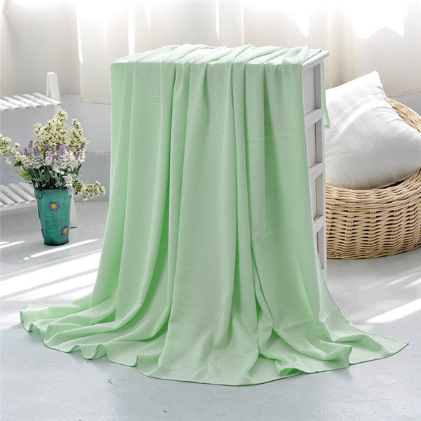 Bamboo Fiber Blanket - Green