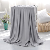 Bamboo Fiber Blanket - Light Gray