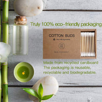 100/200 Pcs Bamboo Cotton Swabs