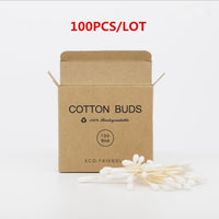 100/200 Pcs Bamboo Cotton Swabs