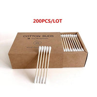 100/200 Pcs Bamboo Cotton Swabs