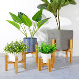 wooden plant stand