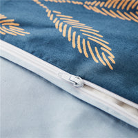 100% Pure Cotton Duvet Cover + Pillowcases - Lake Blue