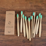 10PCS Natural Bamboo Tooth Brush