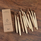 10PCS Natural Bamboo Tooth Brush