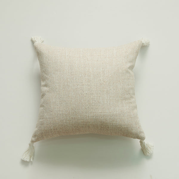 Cotton Hemp Cushion Cover - White