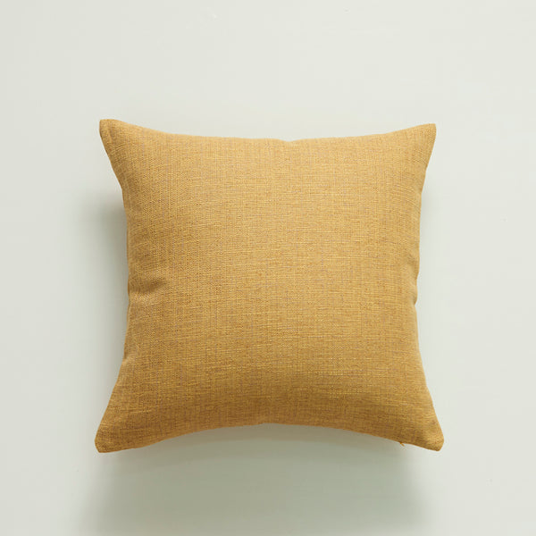 Cotton Hemp Cushion Cover - Yellow