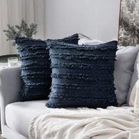 Linen Nordic Cushion Cover - Navy