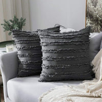 Linen Nordic Cushion Cover - Charcoal