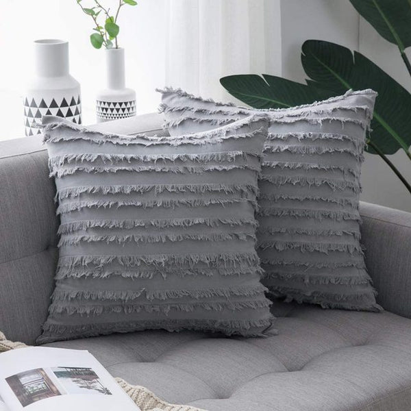 Linen Nordic Cushion Cover - Gray