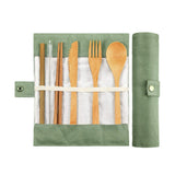 Bamboo Cutlery Set for one person