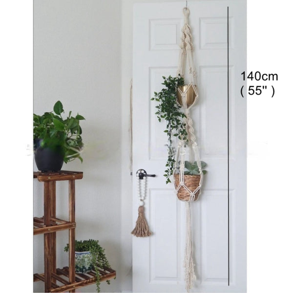 Double Macrame Plant Hanger