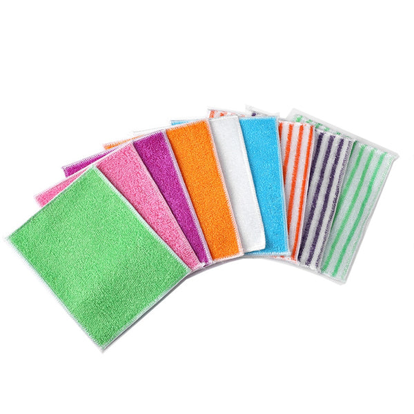 5PCS Bamboo Fiber Dish Cloth