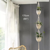 Triple Macrame Plant Hanger