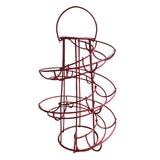 Iron Spiral Egg Holder - red