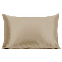 100% Nature Mulberry Silk Pillowcase - beige-gray